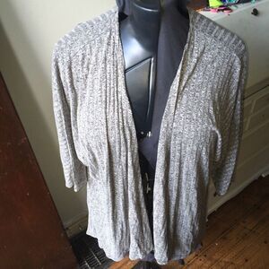 LuLaRoe heathered minimalist ribbed Lindsay cardigan